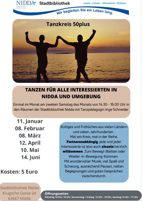 Tanzkreis 50plus Stadtbibliothek | Nidda