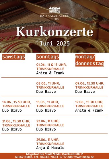 Kurkonzerte 2025 - Kurkonzerte - Juni 2025