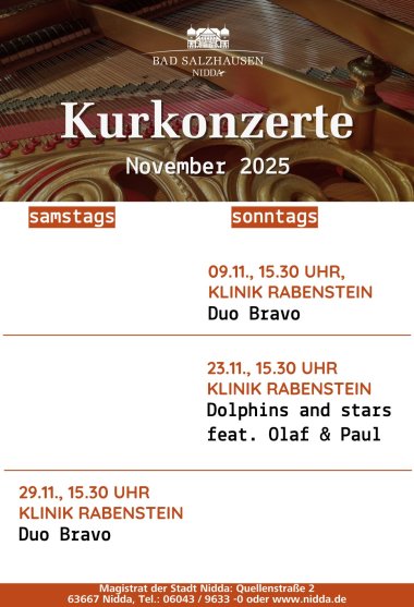 Kurkonzerte 2025 - Kurkonzerte - September 2025 Kurkonzerte 2025 - Kurkonzerte - September 2025