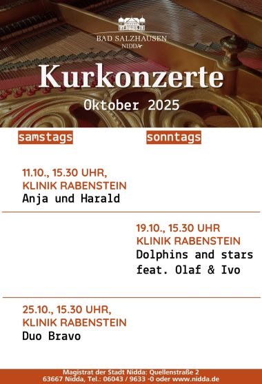 Kurkonzerte 2025 - Kurkonzerte - September 2025 Kurkonzerte 2025 - Kurkonzerte - September 2025