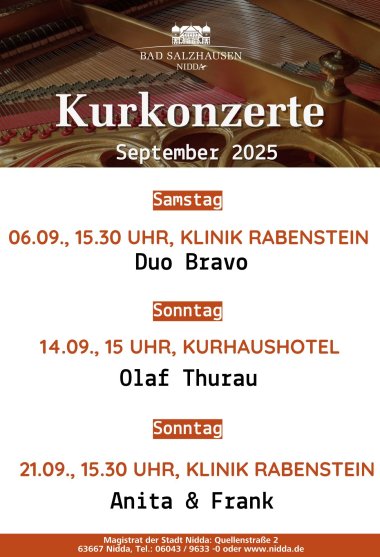 Kurkonzerte 2025 - Kurkonzerte - September 2025