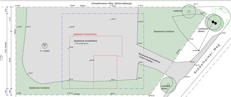 Freiflächenplan Bestand