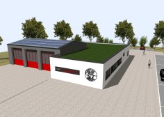 Visualisierung des Gebäudes