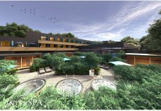 Visualisierung der neuen Therme