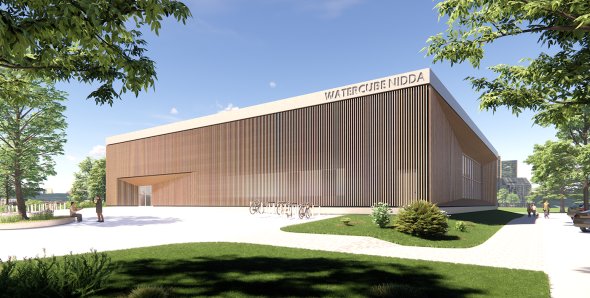 Visualisierung Neubau Stadtbad Nidda