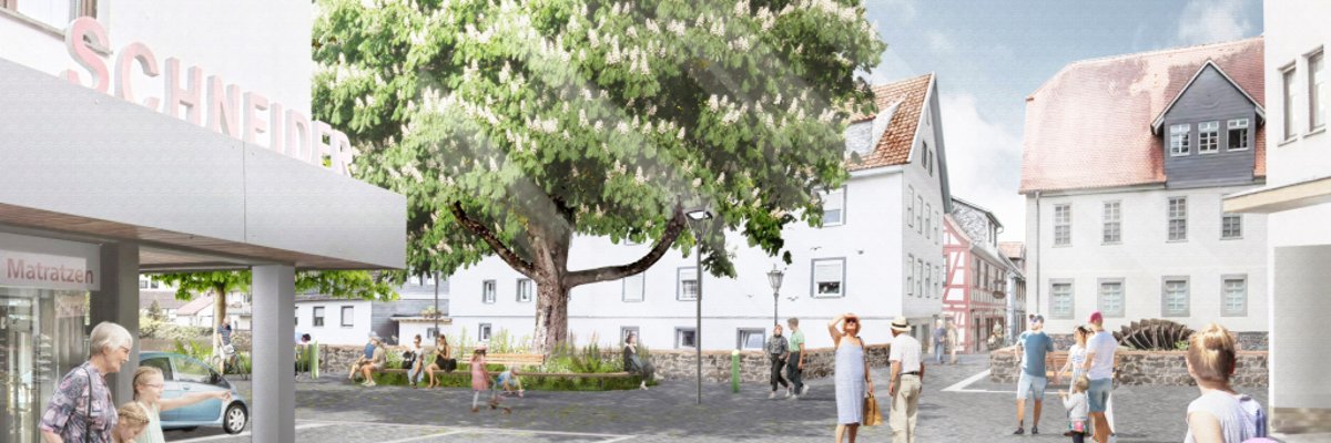 Visualisierung Platz am Wehr