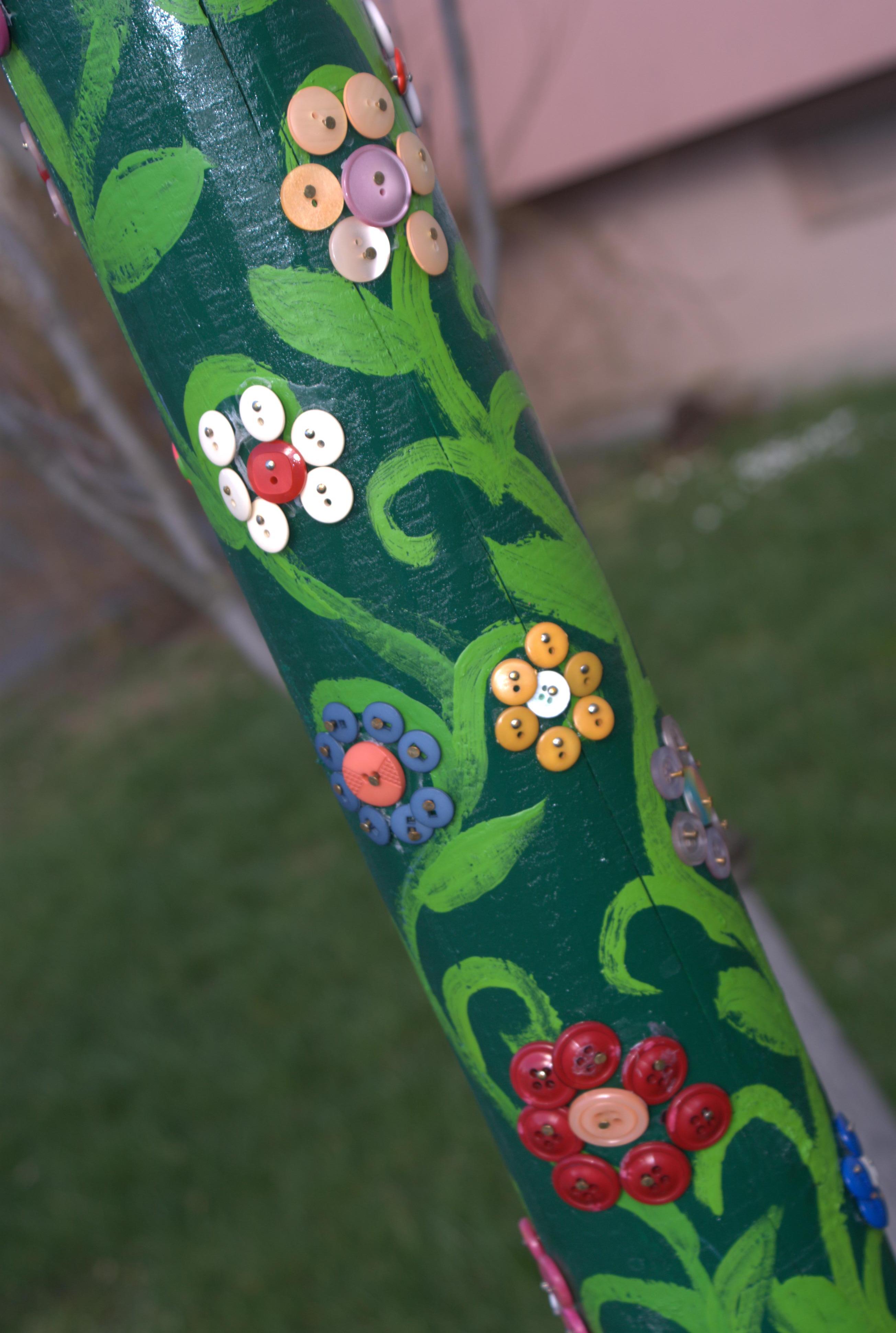 Foto eines Kunstleitpfosten