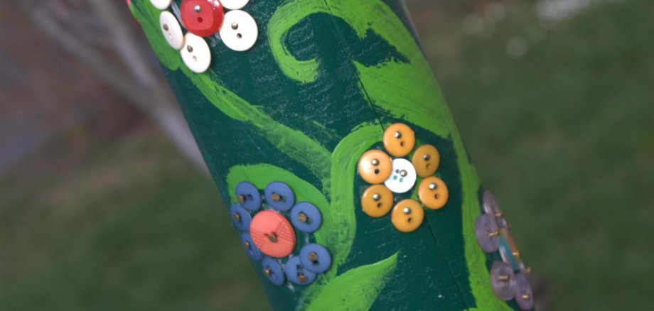 Foto eines Kunstleitpfosten