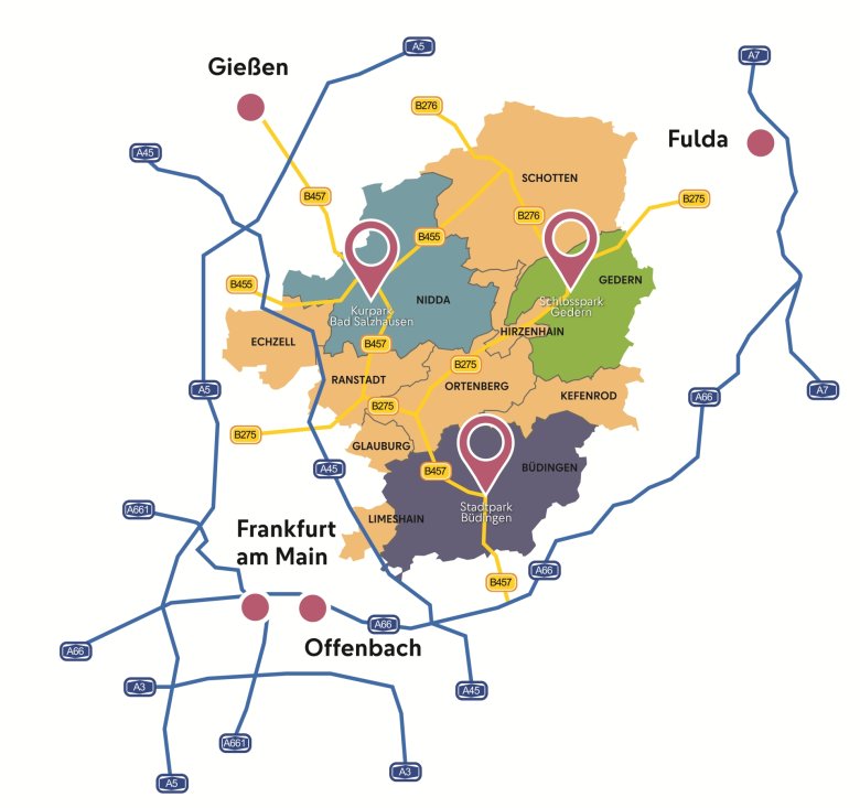 Karte Oberhessen