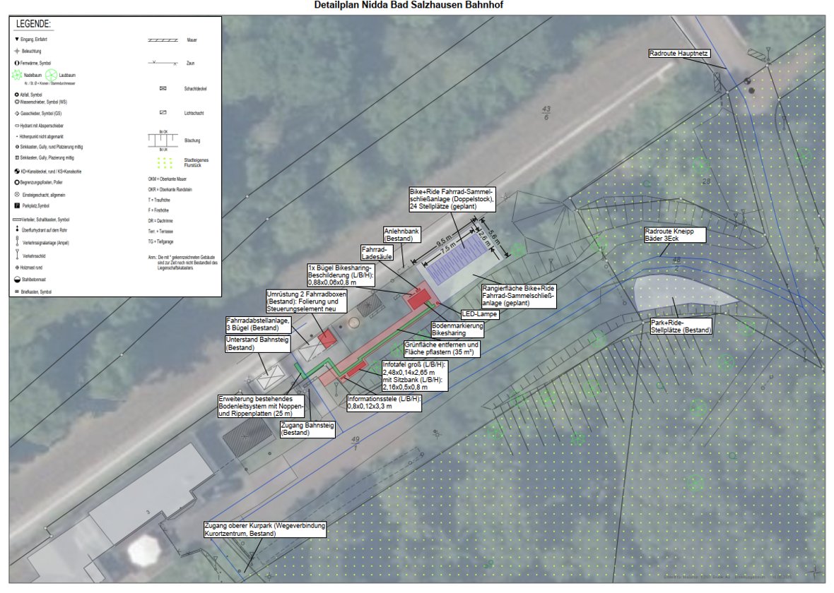 Plan Bahnhof Bad Salzhausen