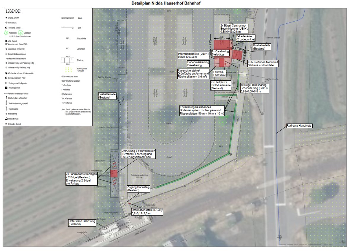 Plan Bahnhof Häuserhof