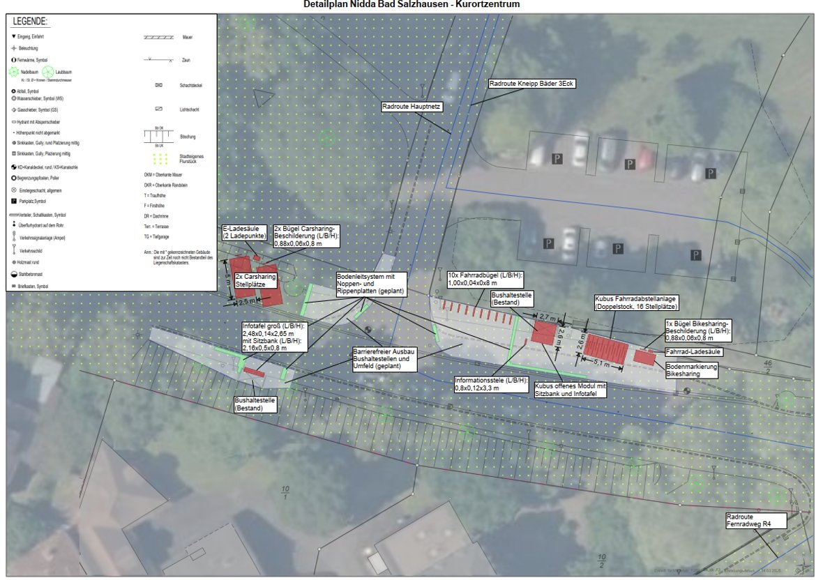 Plan Liebigstraße in Bad Salzhausen