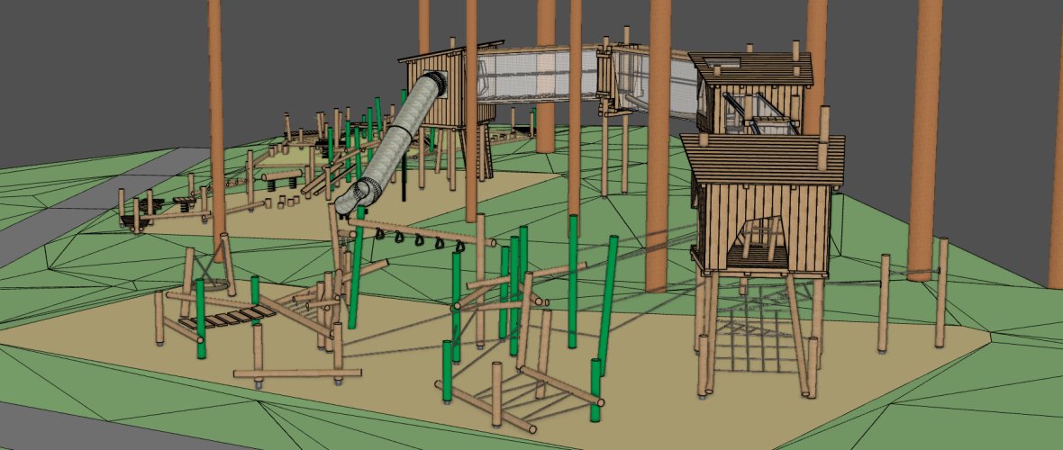 Visualisierung des Baumwipfelpfades