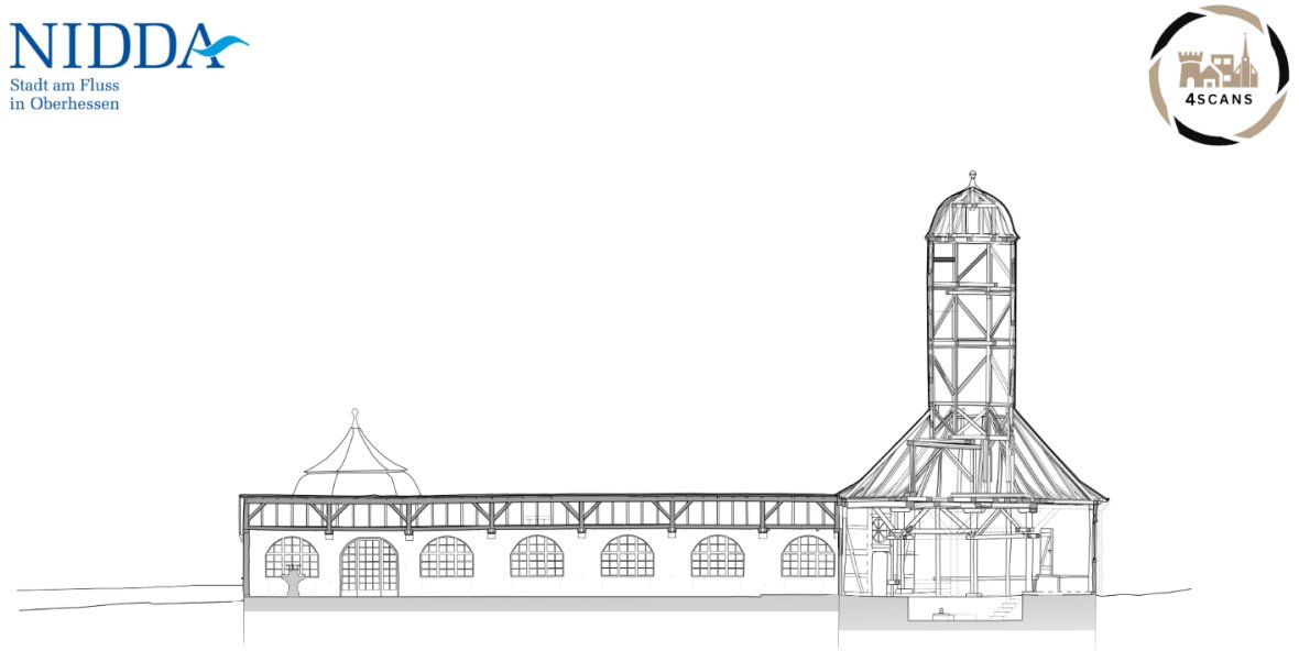 Zeichnung Trinkkurhalle
