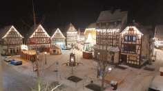 Foto Marktplatz im Schnee