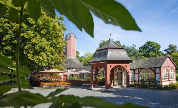 Foto der Trinkkuranlage in Bad Salzhausen