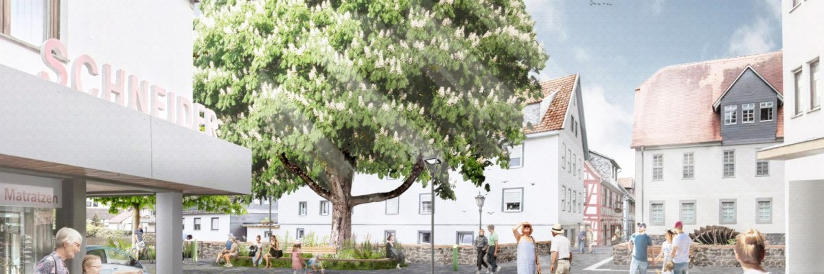 Grafik Nidda-Ufer-Kernstadt