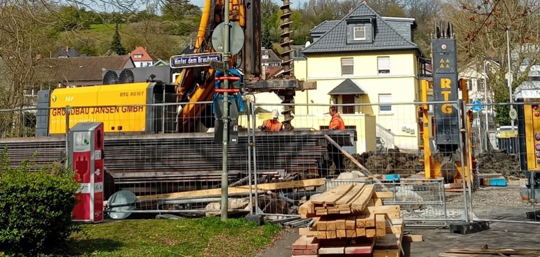 Foto der Bauarbeiten