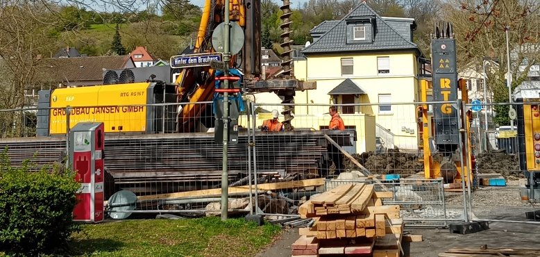 Foto der Bauarbeiten