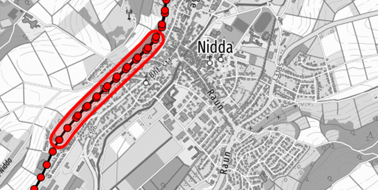 Plan Bahnhof Nidda