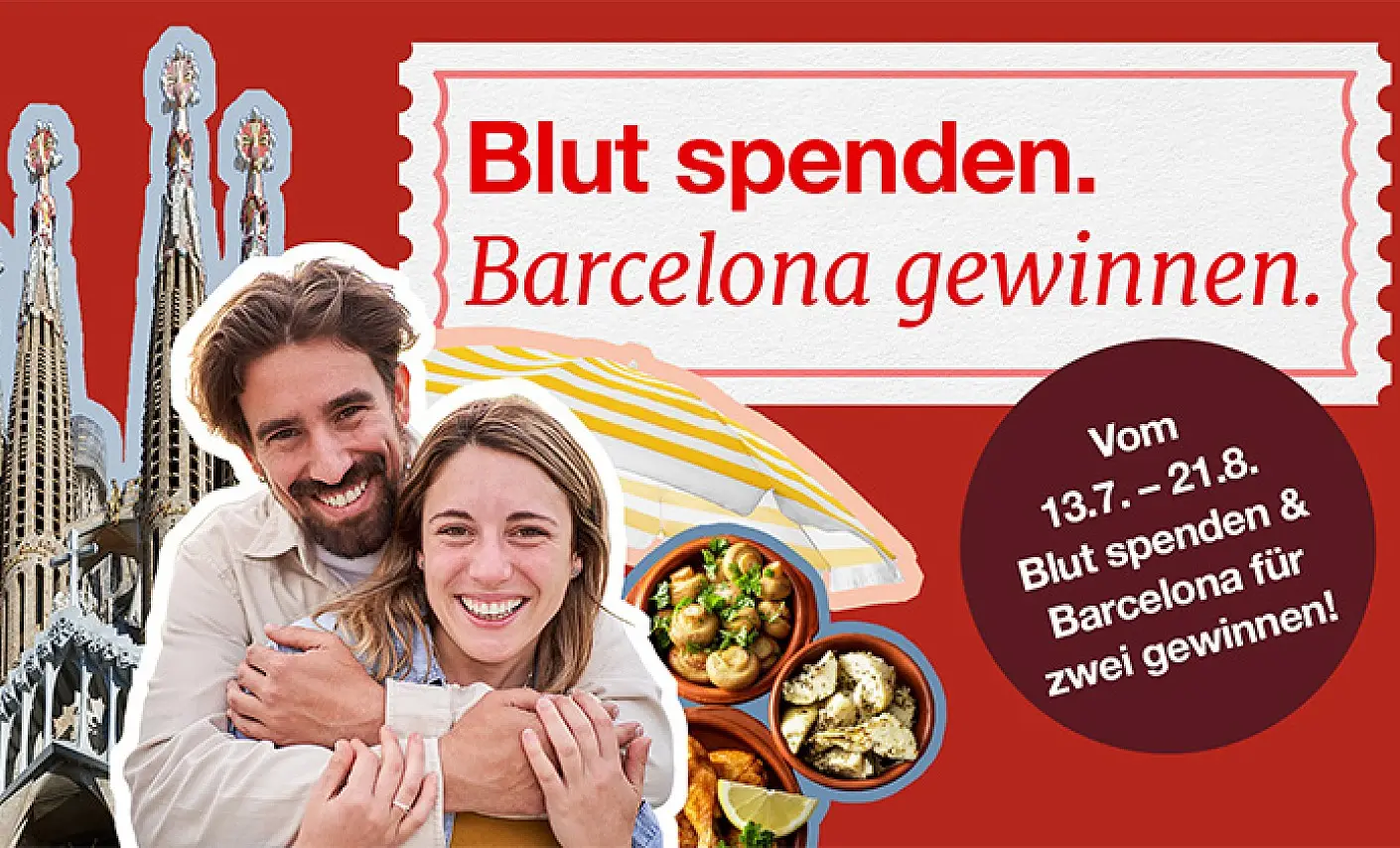 Plakat Blutspende Barcelona
