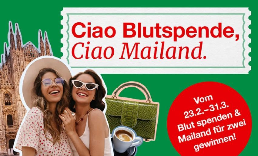 Plakat Blutspende Mailand