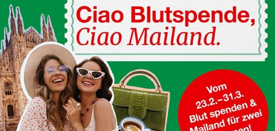 Plakat Blutspende Mailand