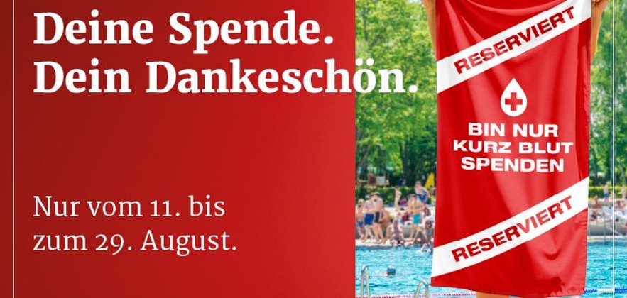 PLakat mit Aktions-Handtuch