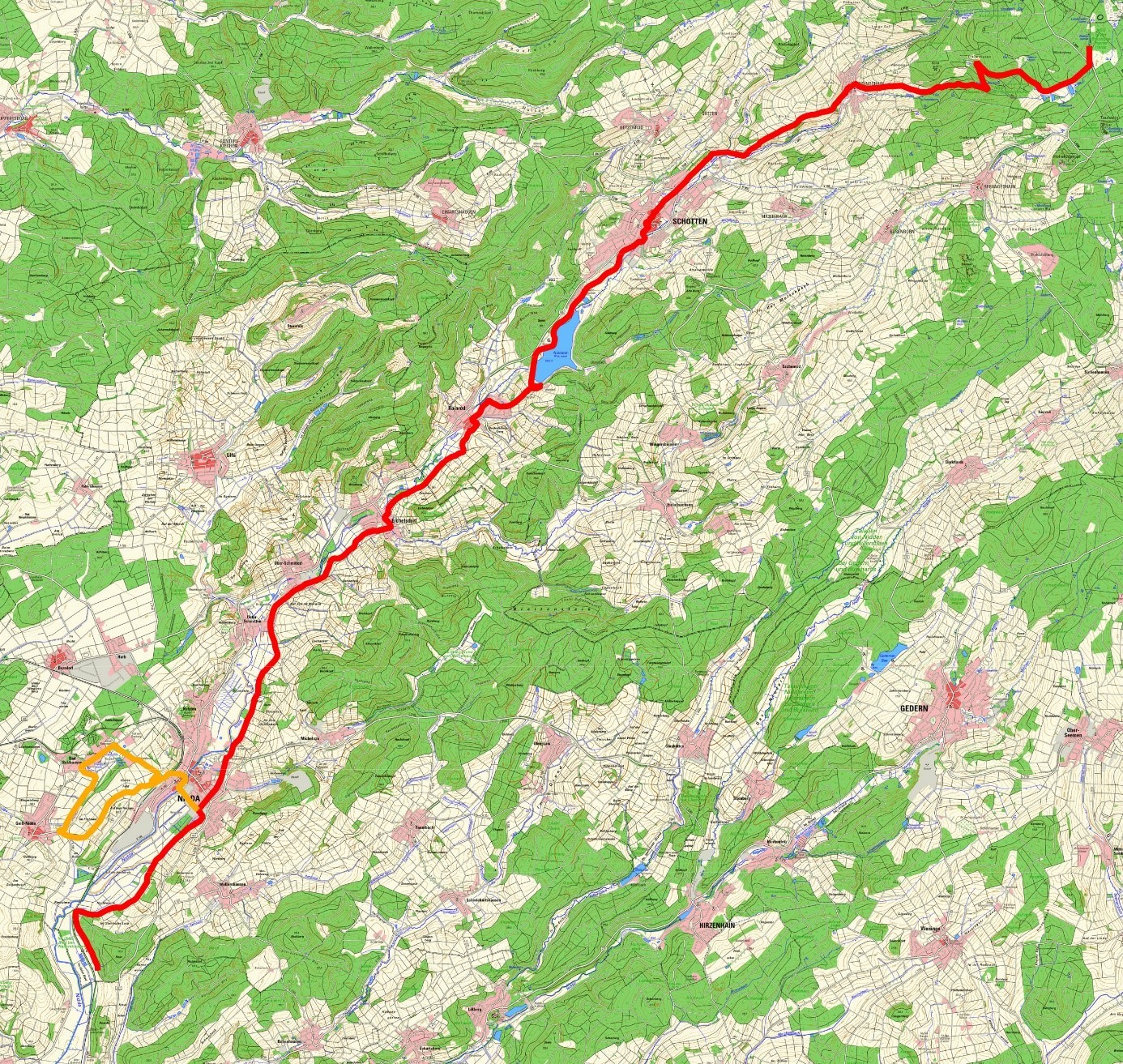 Plan Erlebnisweg Nidda