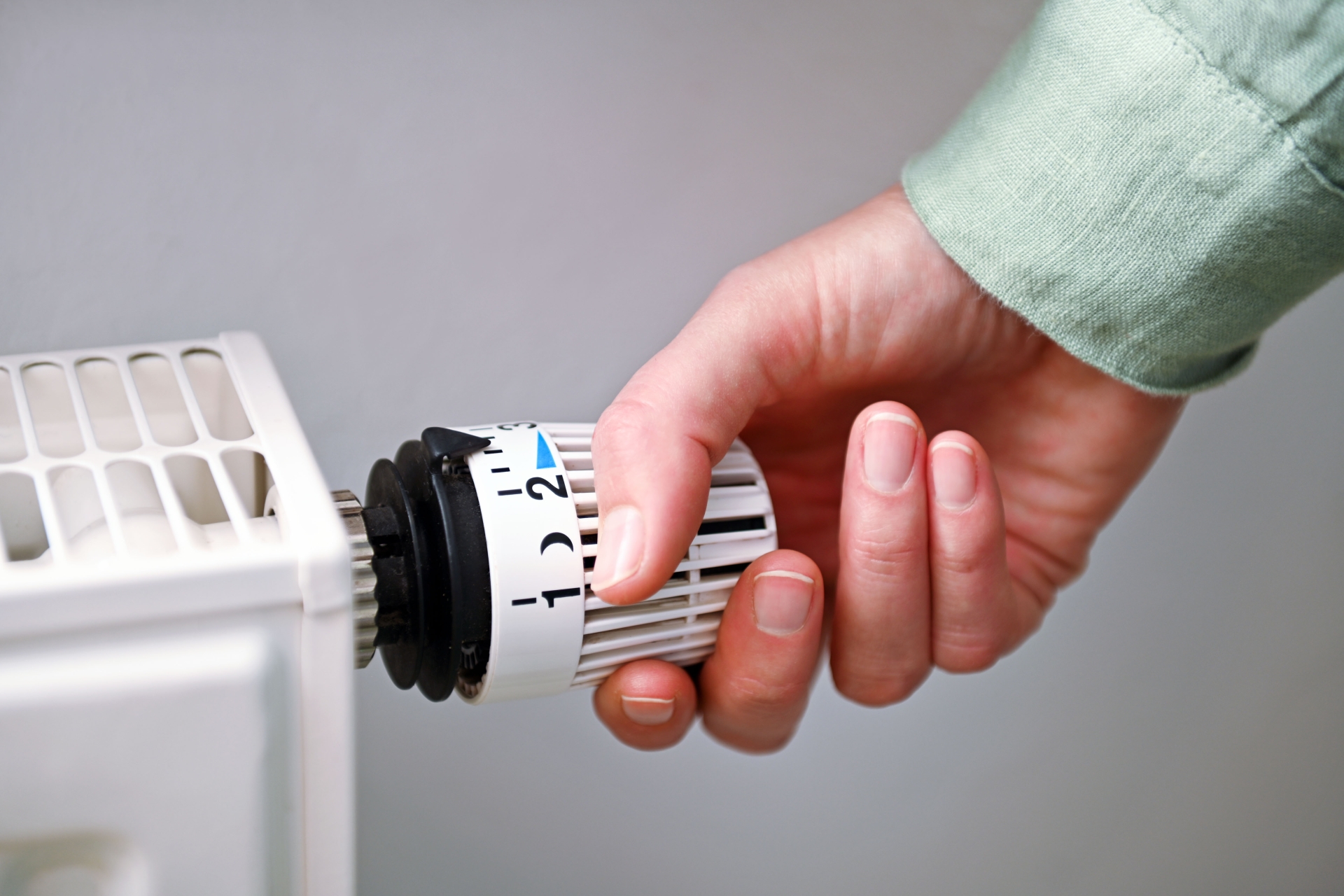 Foto, auf dem ein Heizungsthermostat abgebildet ist