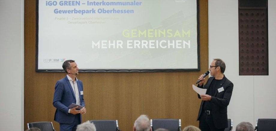 Foto Bürgermeister auf der Veranstaltung PERFORM