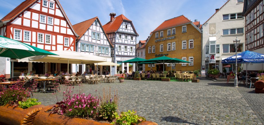 Marktplatz Nidda - Sommerbild