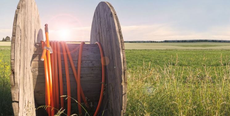 Foto mit Kabeltrommel