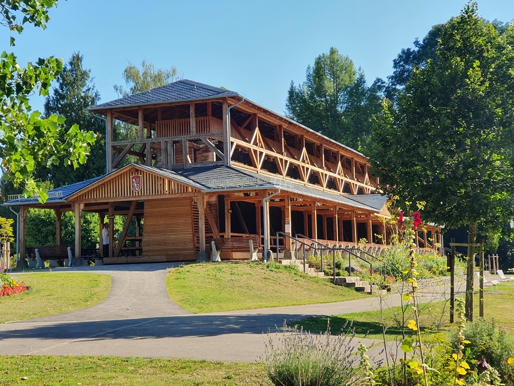 Ansicht Gradierwerk in Bad Salzhausen