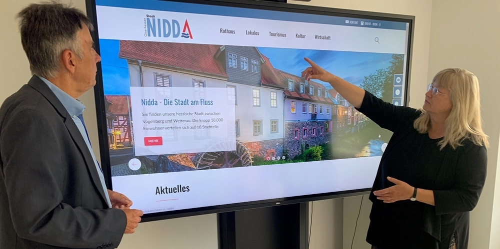 Bürgermeister Seum und Irmhild Kaiser