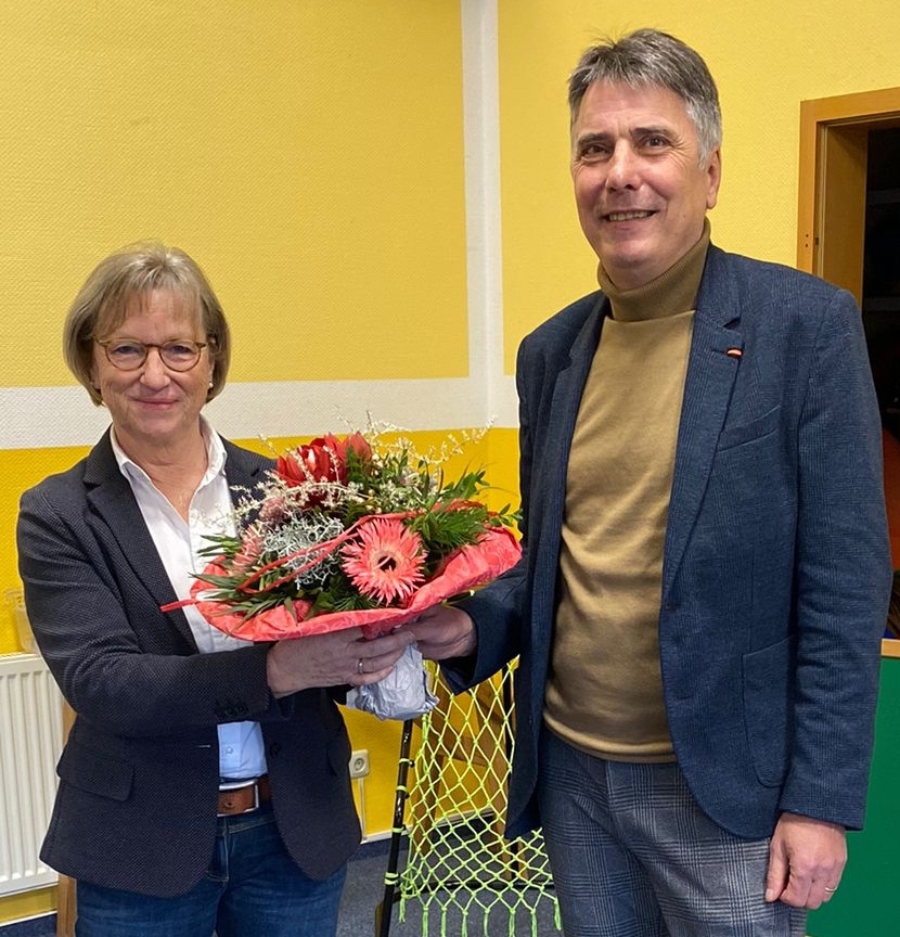 Foto Frau Bruns und Bürgermeister