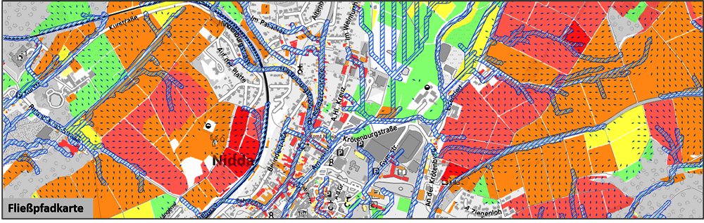 Plan Fliesspfadkarte