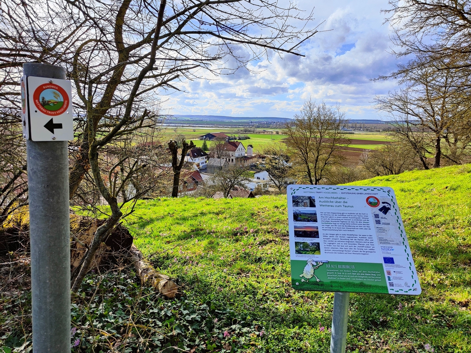 Blick vom Klappersberg über die Horloffaue
