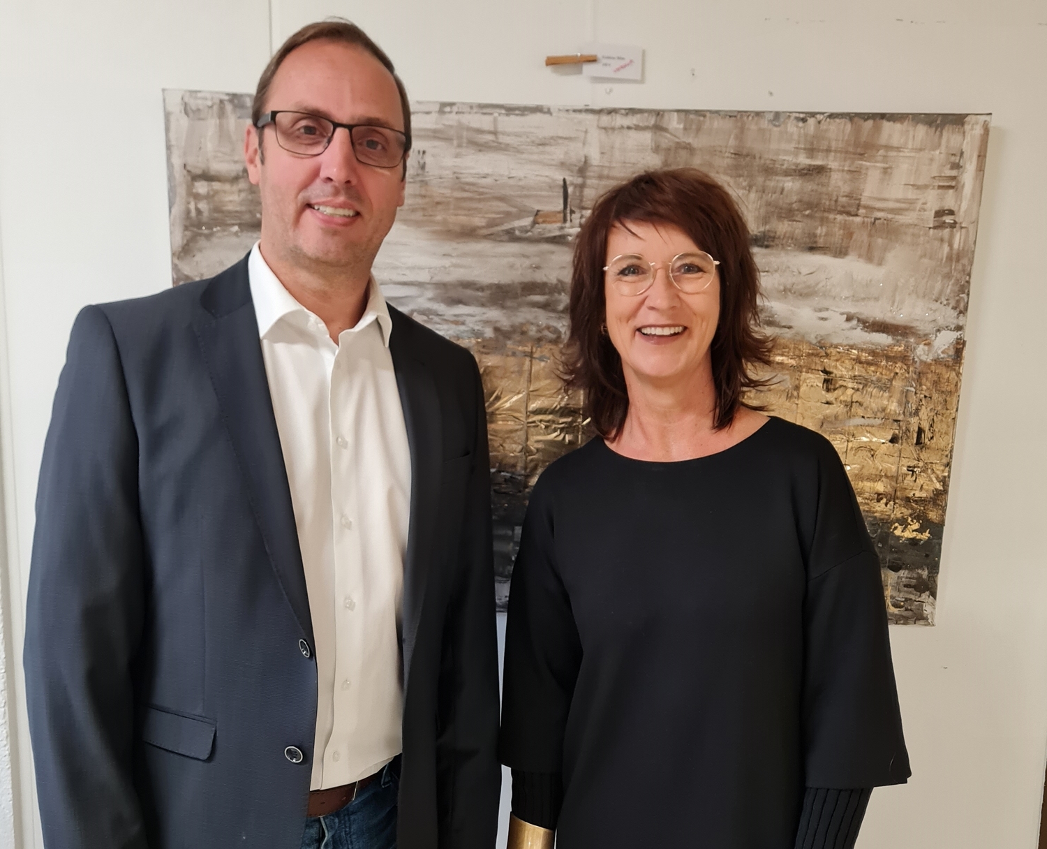 Foto Bürgermeister und Anja Ulrich