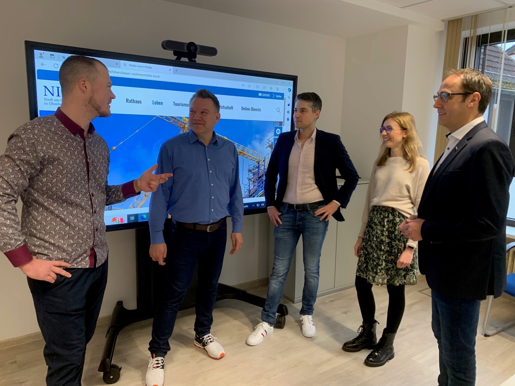 Foto Mitarbeiter im Magistratszimmer