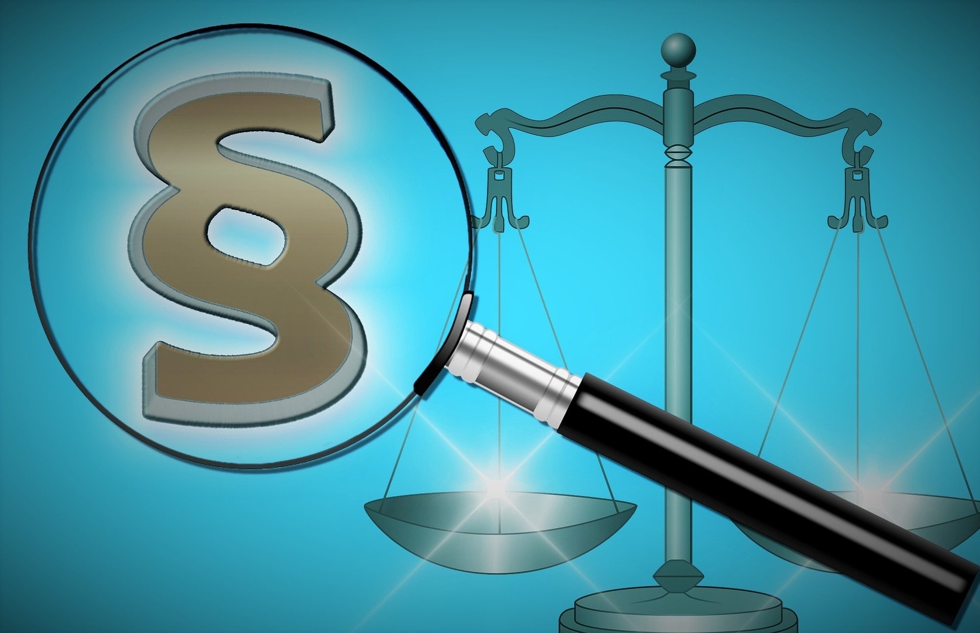 Grafik Waage Paragrafenzeichen