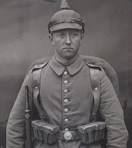 Foto eines Soldaten aus Borsdorf aus der Zeit des Ersten Weltkrieges