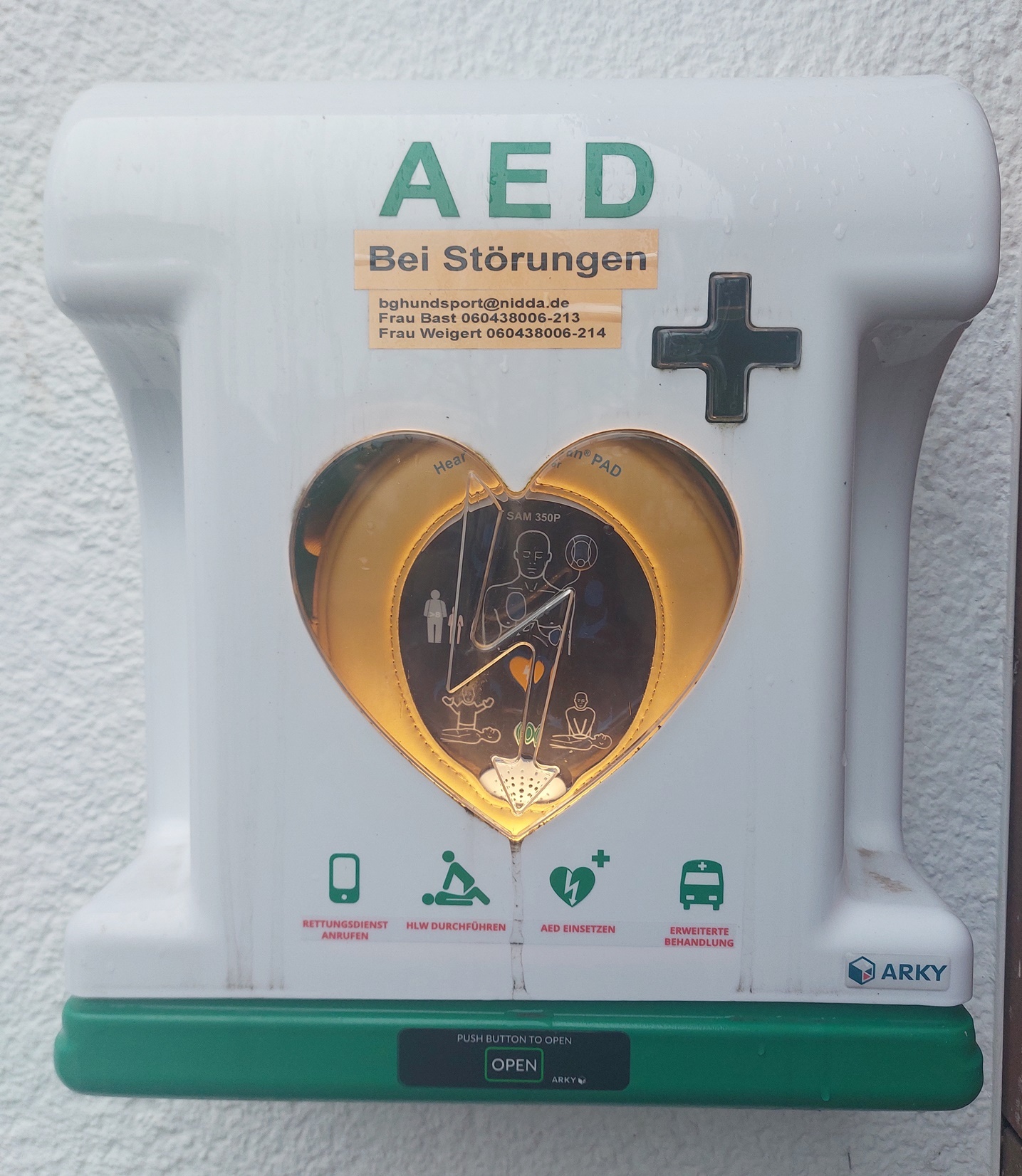 Foto eines Defibrillator