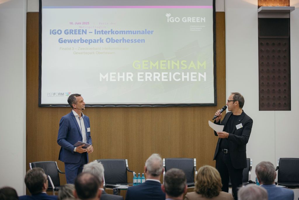 Foto Bürgermeister auf der Veranstaltung PERFORM