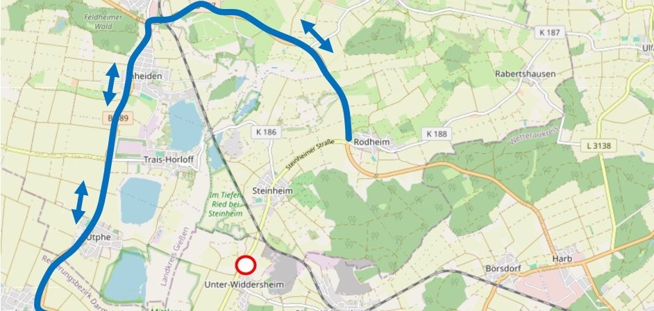 Plan Umleitung