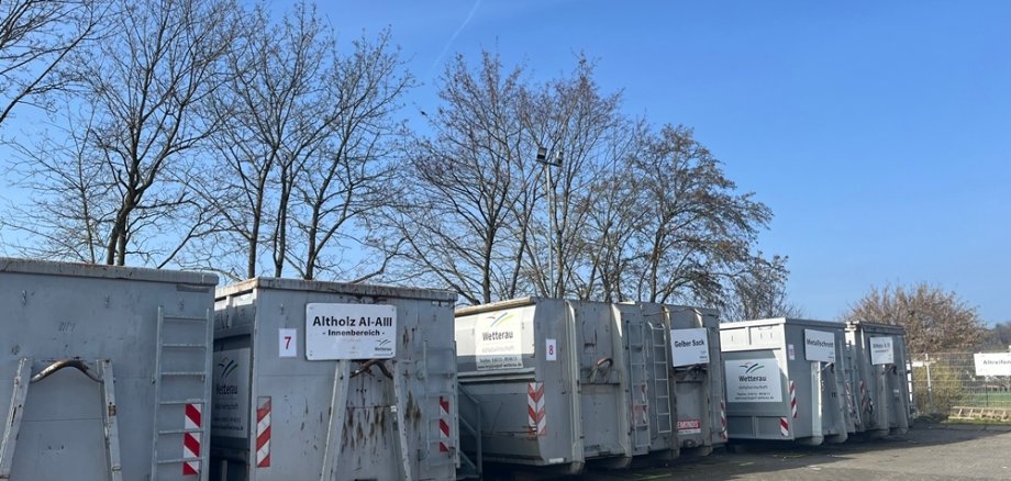 Foto Container auf dem Recycinghof
