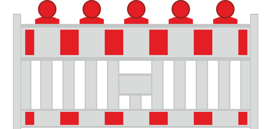 Grafik einer Straßensperre