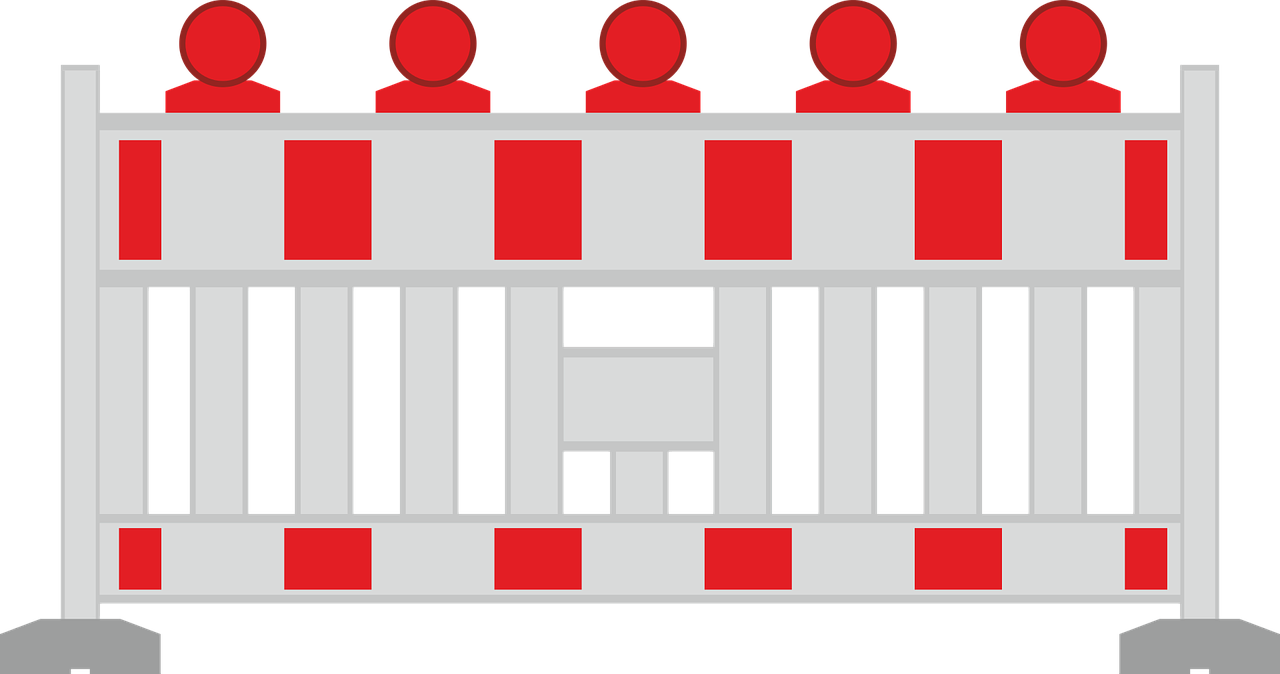 Grafik einer Absperrvorrichtung